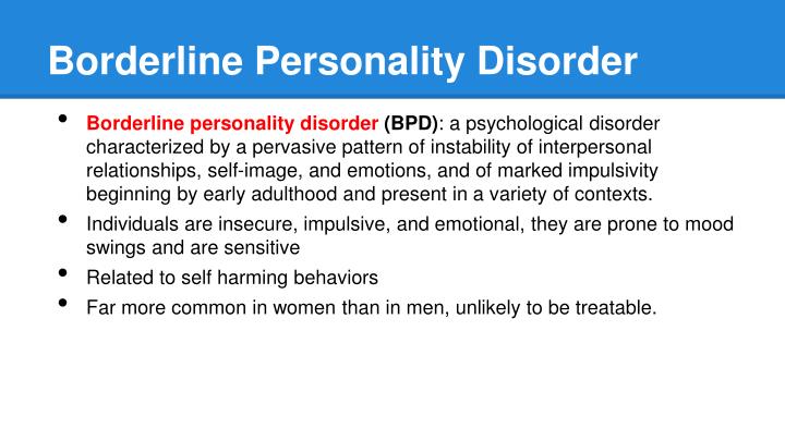 Htp Disorder Borderline Personality Disorder Triggers Explained – UBQGGK