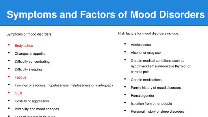 Mood disorder case study Mood disorder case study