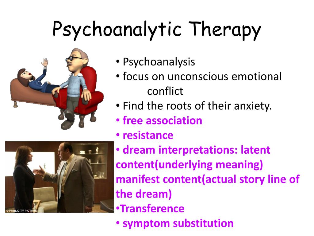 Is psychoanalyst what therapist a Psychoanalytic Therapy: