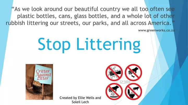 article stop littering essay