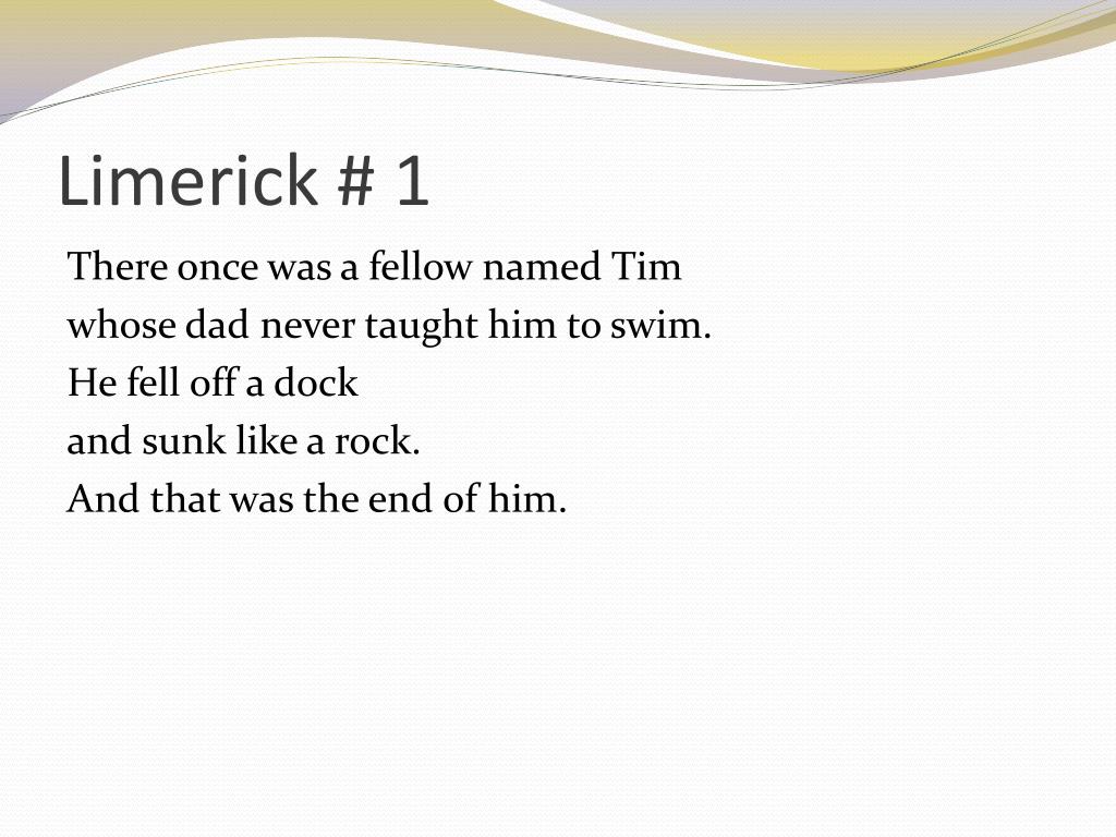 Ppt What Is A Limerick Powerpoint Presentation Free Download Id