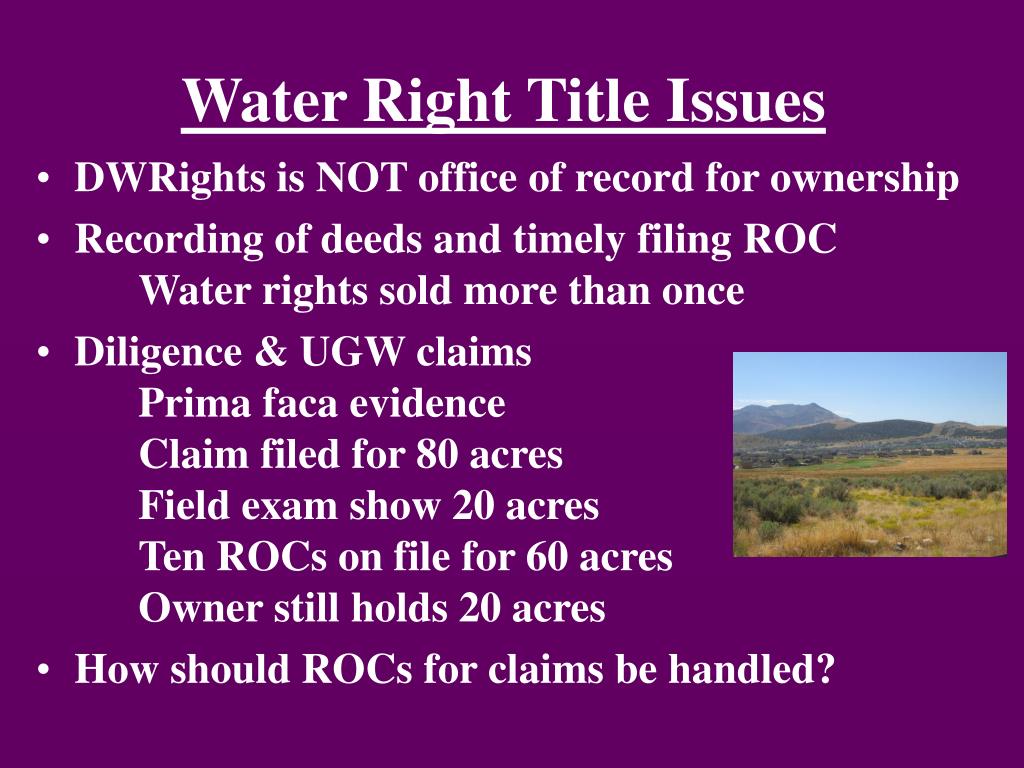 PPT 2006 Utah Water Law Pipelines, Politics and Permitting Current