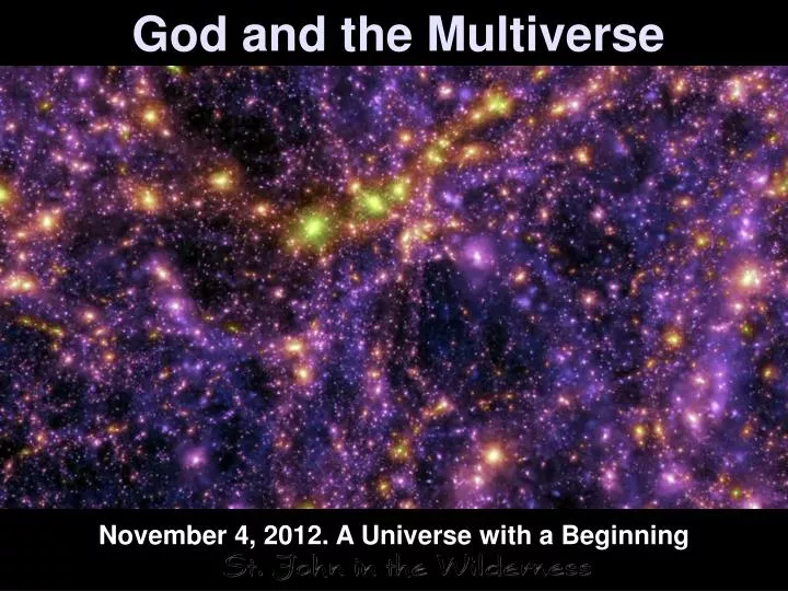 god and the multiverse n.