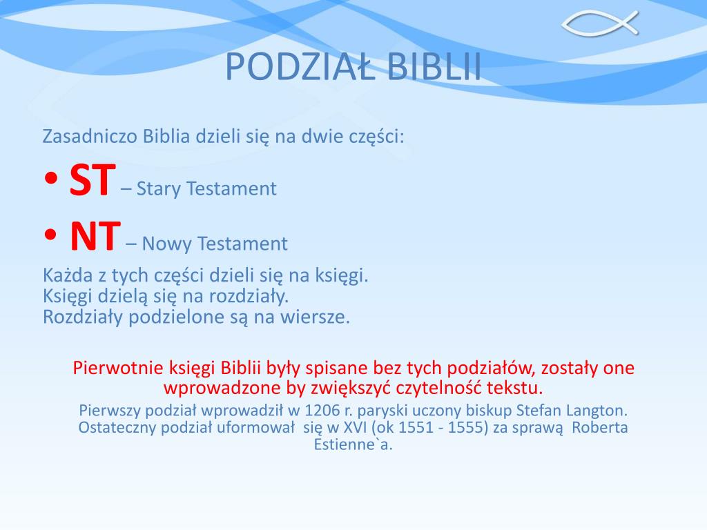 Uzupełnij Diagram Przedstawiający Podział Ksiąg Nowego Testamentu PPT - BIBLIA PowerPoint Presentation, free download - ID:2711877