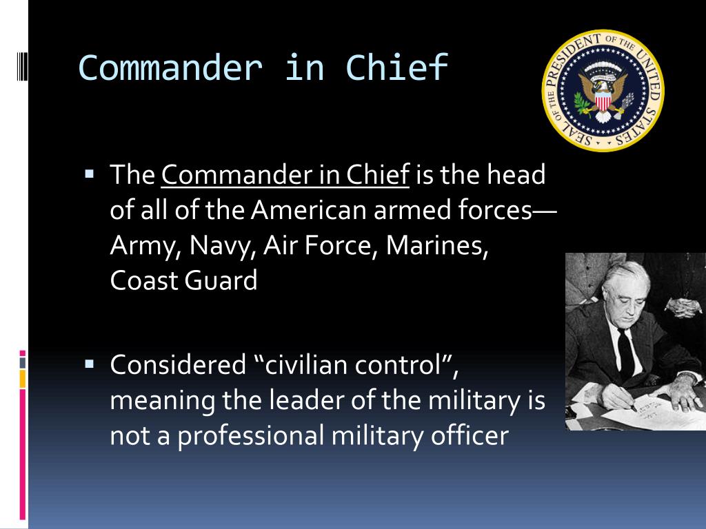 commander and chief