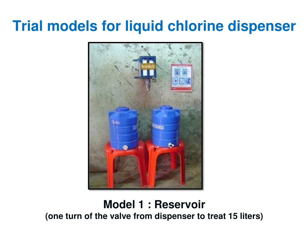 Ppt Trial Of Liquid Chlorine Dispenser Models In Urban
