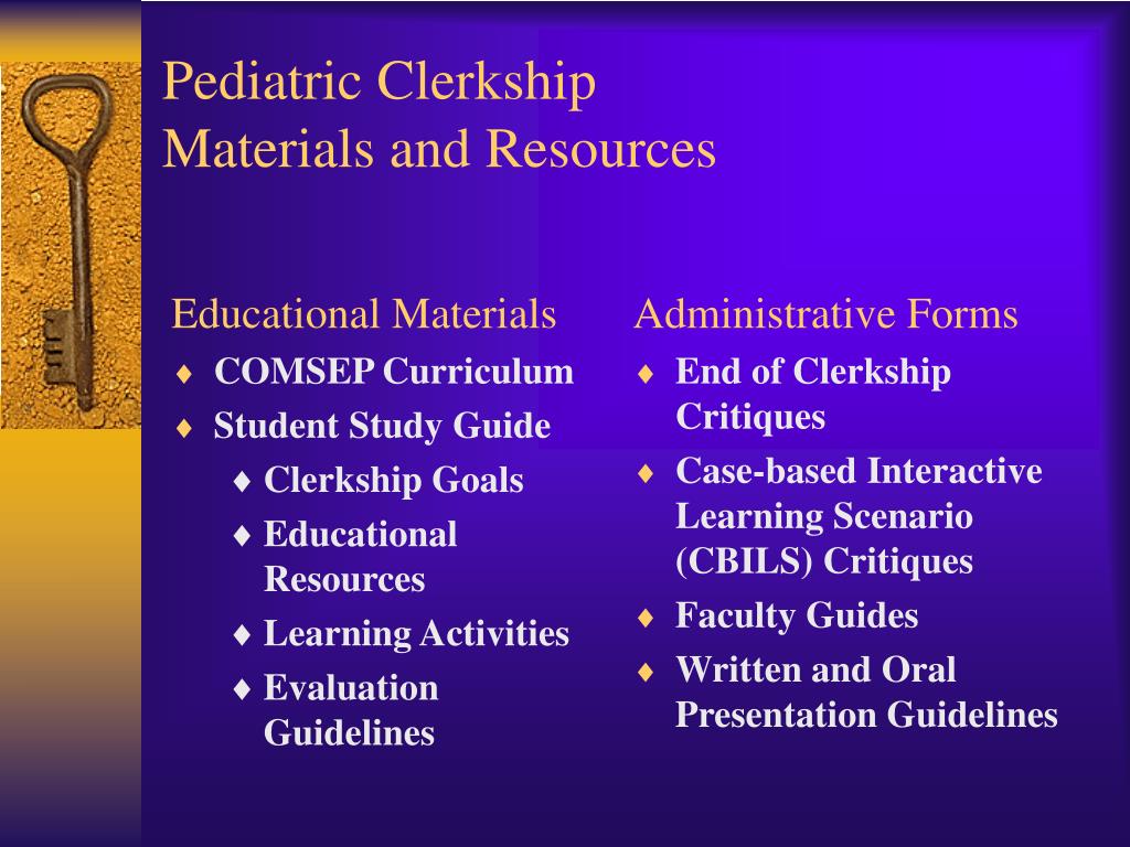 PPT - Department of Pediatrics Pediatric Clerkship PowerPoint ...