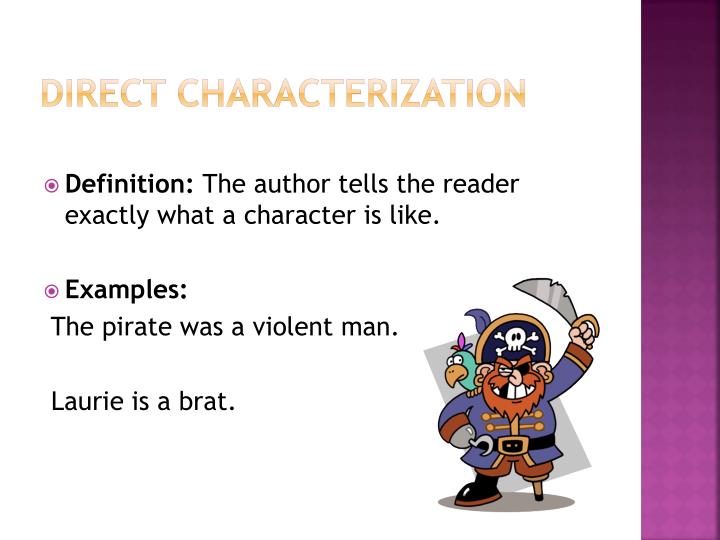 direct characterization definition