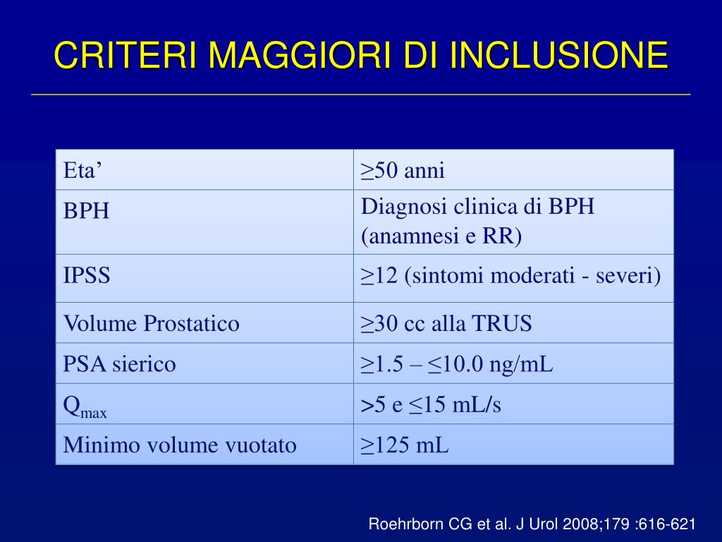 PPT - Novitá nella Terapia dell ' Ipertrofia Prostatica Benigna PowerPoint  Presentation - ID:2716741