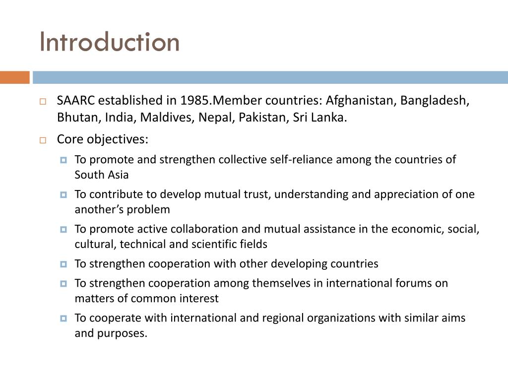 PPT - SAARC and south Asian trade International Conference On SAARC ...