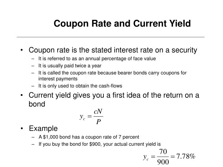 Coupon rate semi annual