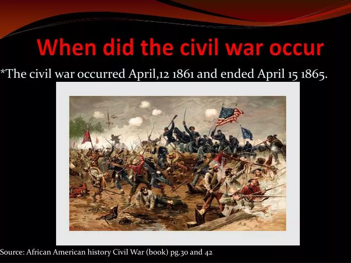 when did the civil war occur n.
