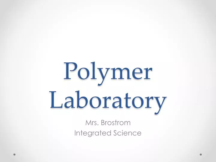 polymer laboratory n.