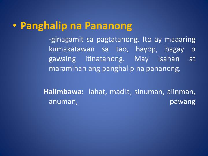 Mga Halimbawa Ng Panghalip Na Pananong Sa Pangungusap Porn Sex Picture 0046