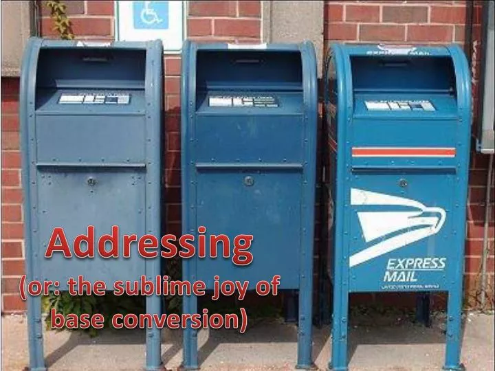 Post office addresses