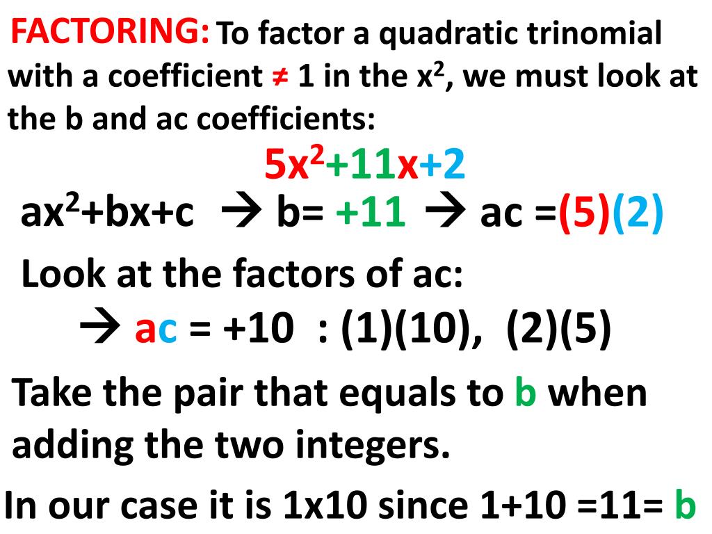 ppt-8-6-factoring-ax-2-bx-c-where-a-1-powerpoint-presentation