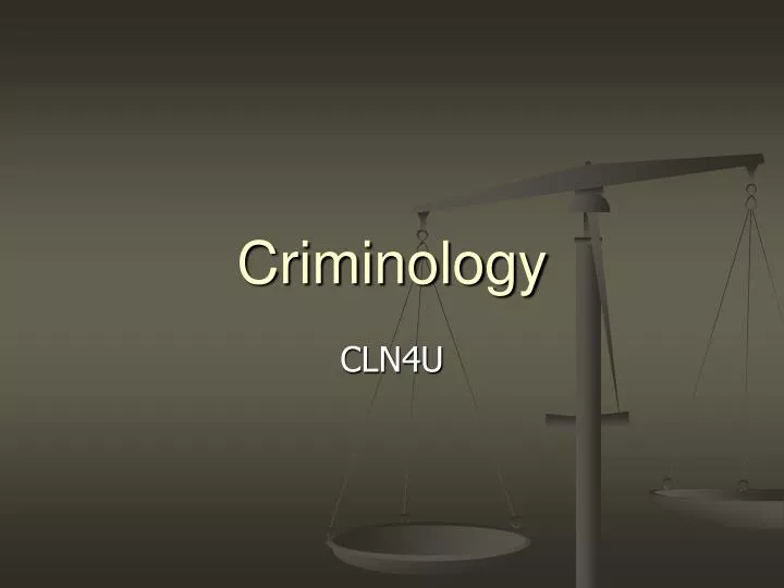 Ppt Template For Criminology