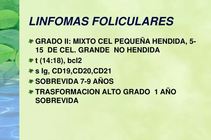 que es linfoma folicular grado 3