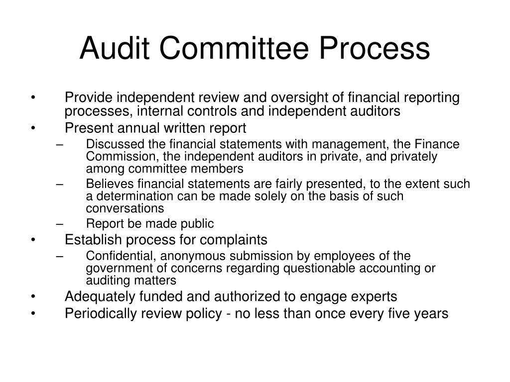case study on audit committee