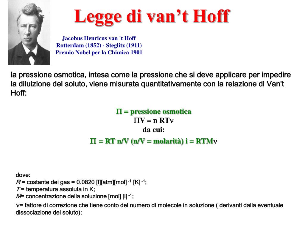 Coefficiente Di Van T Hoff