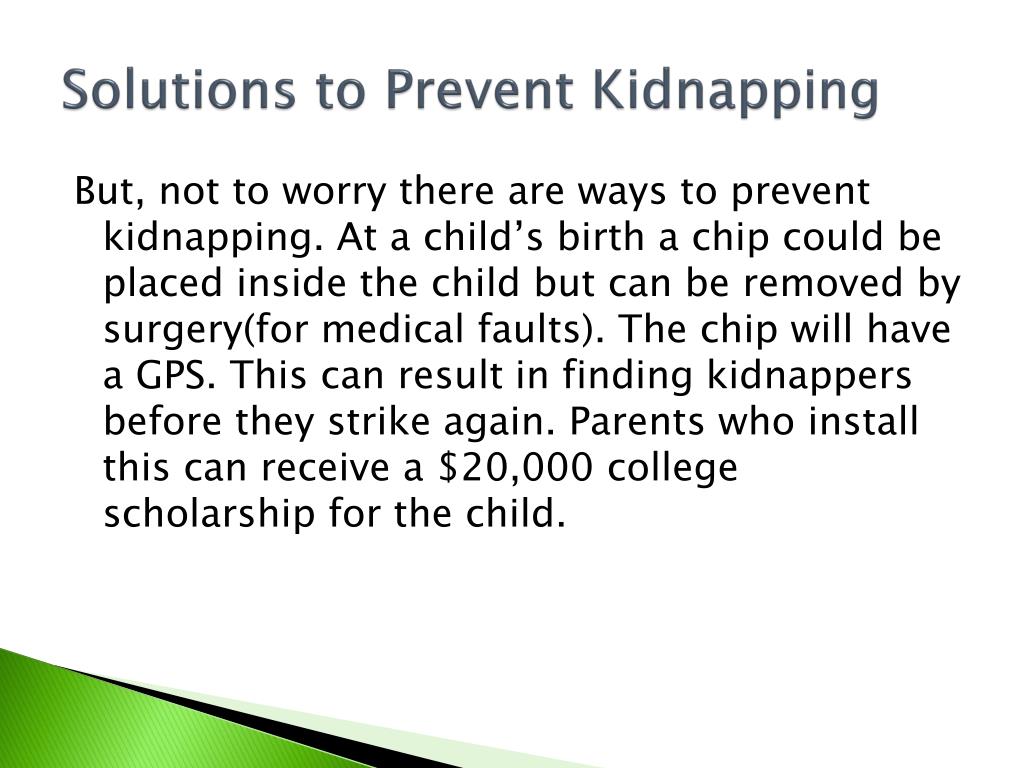 research questions on kidnapping