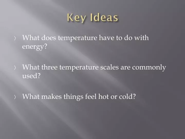 PPT - Key Ideas PowerPoint Presentation, free download - ID:2721976