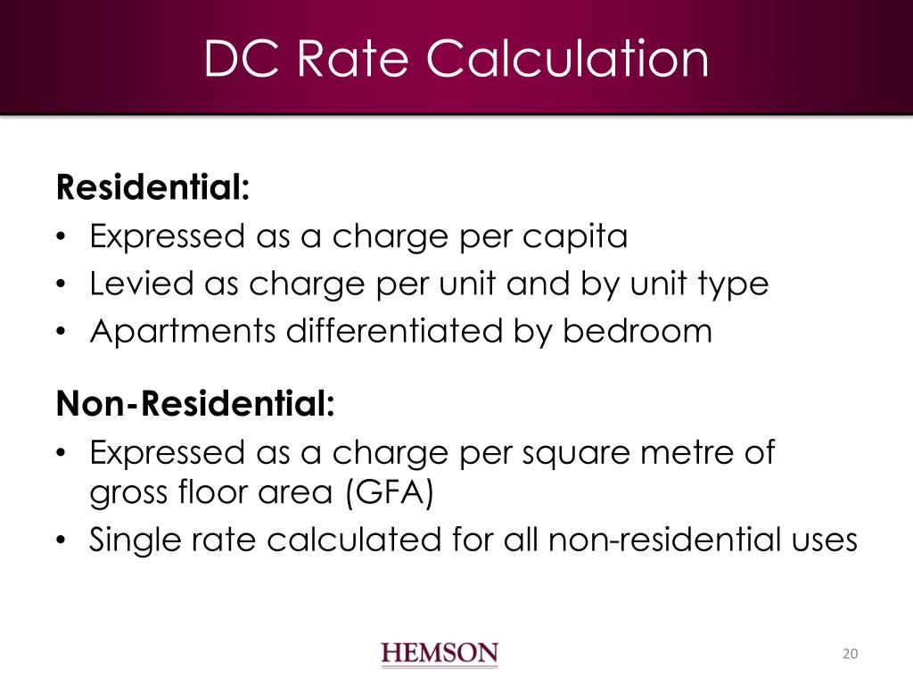 PPT Town of Tillsonburg Development Charges Study Council Update