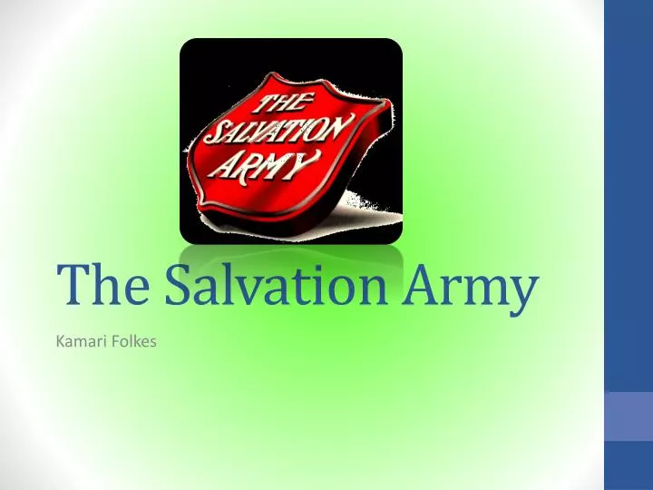 PPT - The Salvation Army PowerPoint Presentation, free download - ID