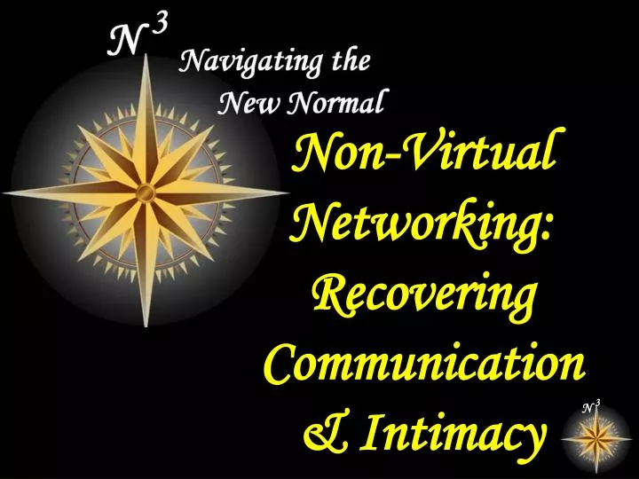 non virtual networking recovering communication intimacy n.
