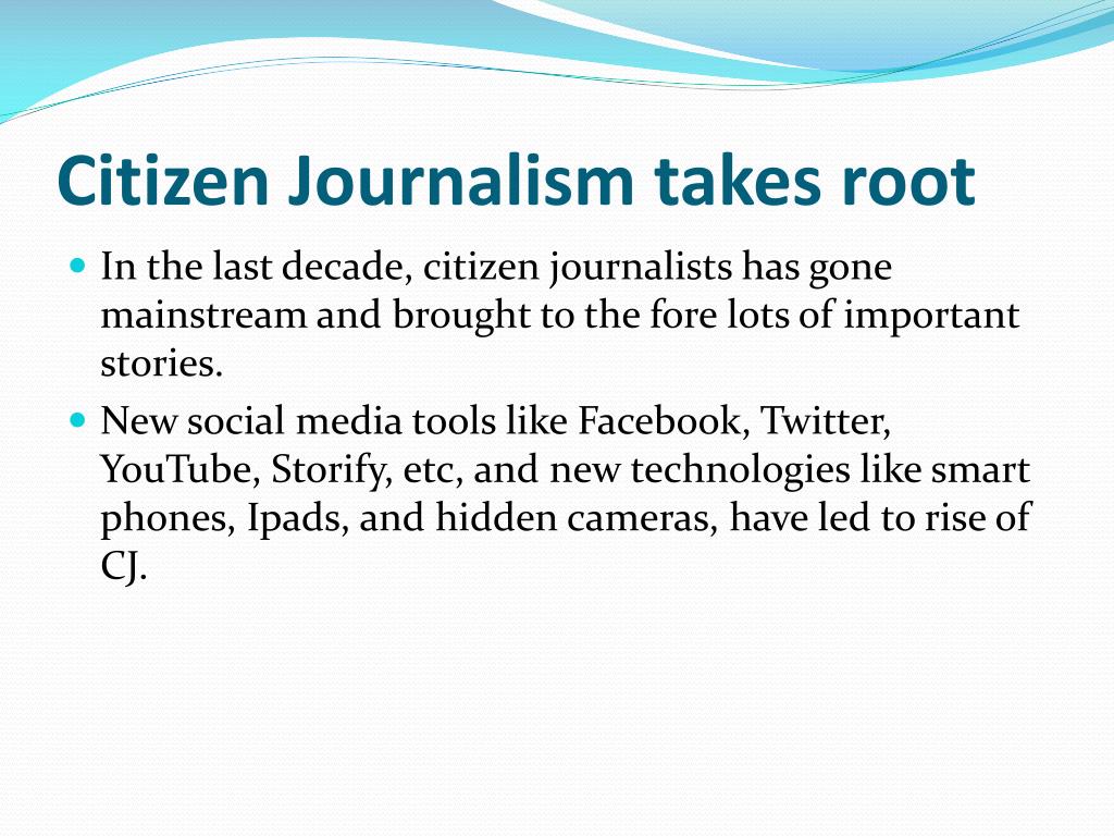 citizen journalism essay