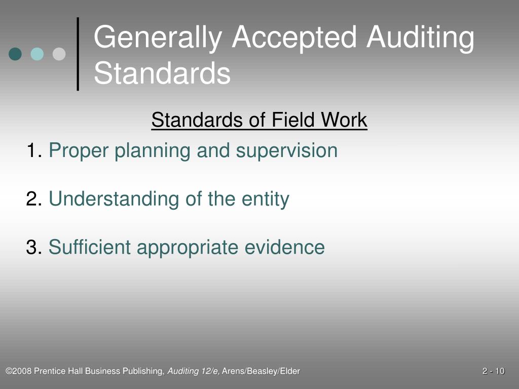 generally accepted auditing standards list generally accepted auditing standards list