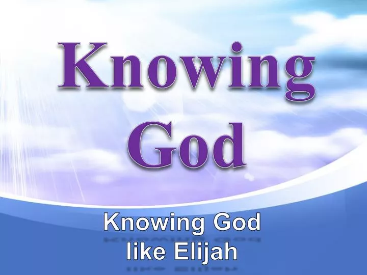 knowing god n.