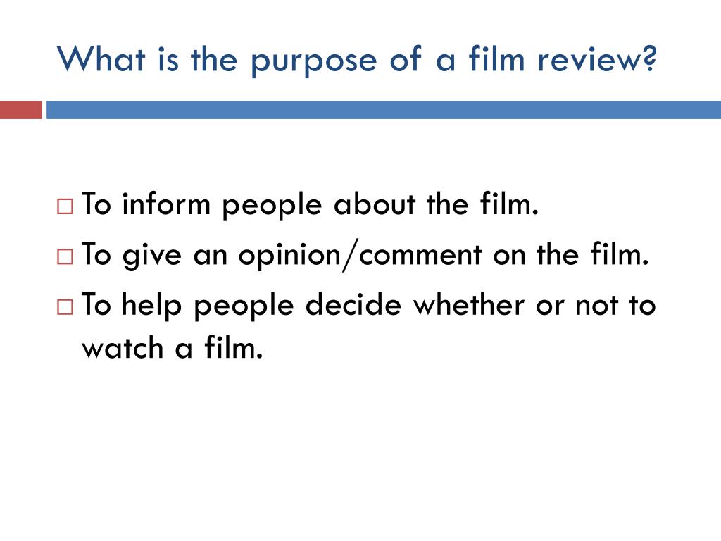 PPT Writing Film Reviews PowerPoint Presentation Free Download ID 