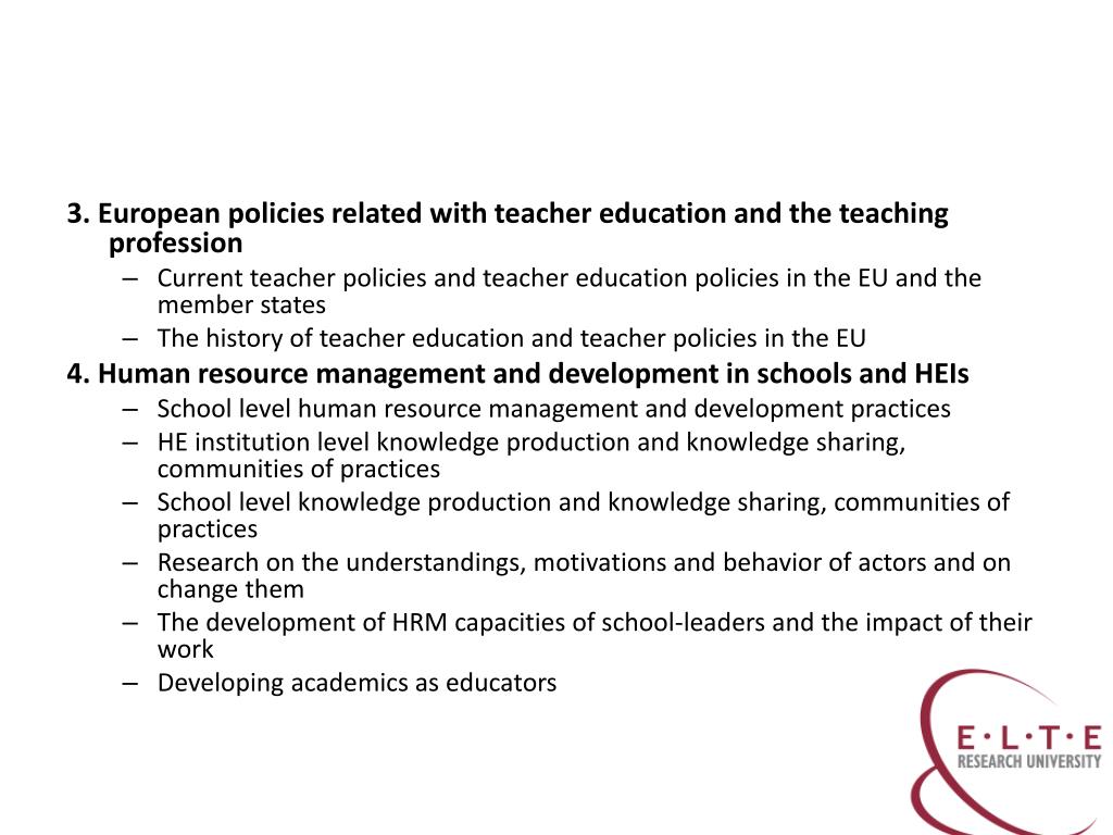 PPT - European Doctorate in Teacher Education – EDiTE PowerPoint ...
