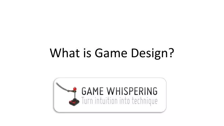 what is game design n.
