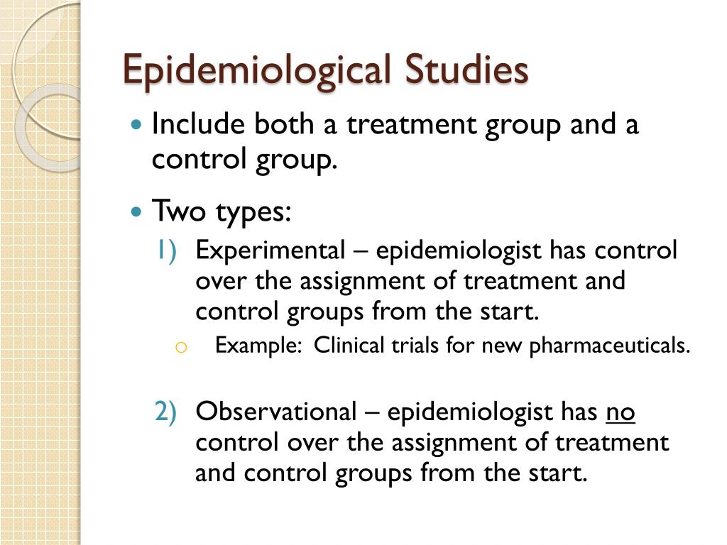 epidemiology in research study