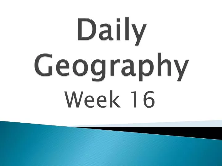 PPT Daily Geography PowerPoint Presentation, free download ID2730865