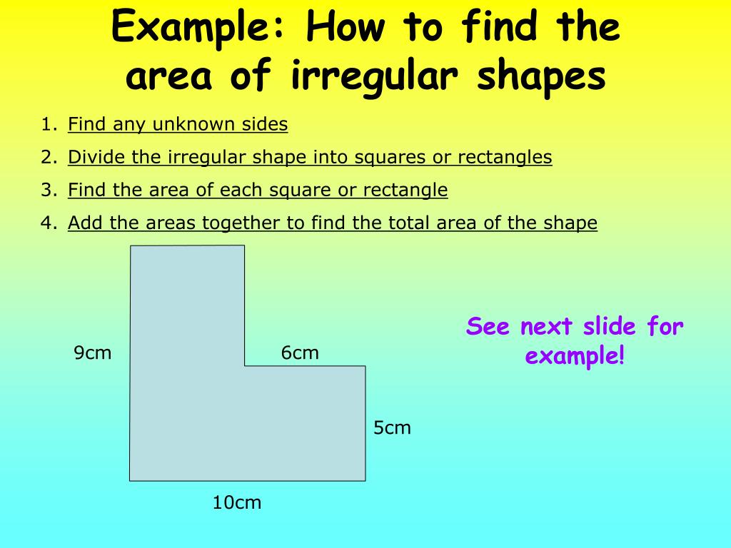 PPT Area Of Irregular Shapes PowerPoint Presentation Free Download