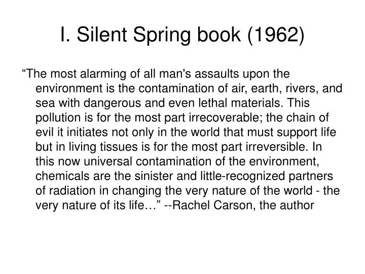 silent spring book silent spring book