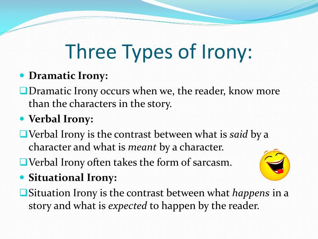 types of irony powerpoint presentation