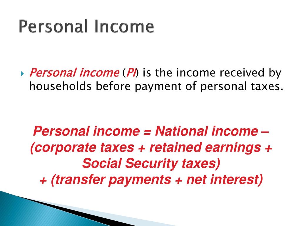 Net Income Personal PPT - National-Income Accounting PowerPoint Presentation, free download ...