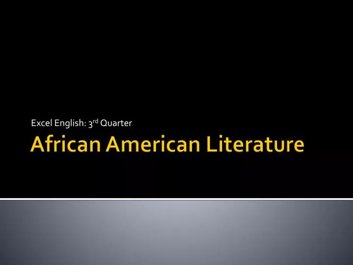 african american literature 3 essay Sample essay words 2,120 introduction african american literature is rich and profound in its ideas, but it is also acts as a medium which presents different aspects of reality faced by african americans in their daily existence. african american literature 3 essay Sample essay words 2,120 introduction african american literature is rich and profound in its ideas, but it is also acts as a medium which presents different aspects of reality faced by african americans in their daily existence.