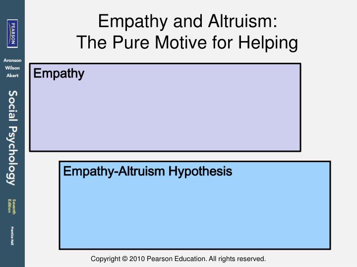 Distinguish between altruism and prosocial behaviour essay