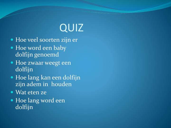PPT - Dolfijnen PowerPoint Presentation - ID:2733224