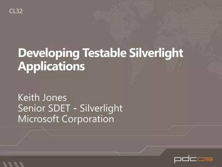 developing testable silverlight applications n.