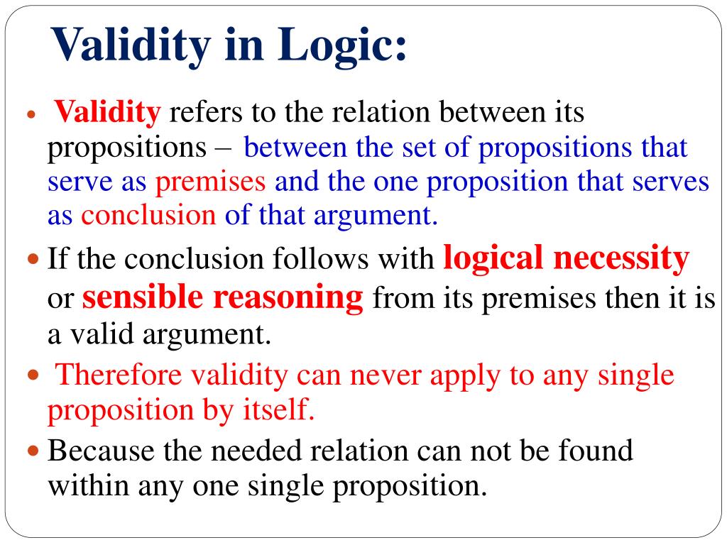 validity refers to brainly