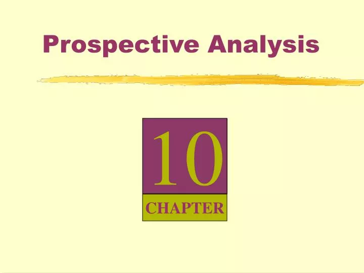 prospective analysis n.