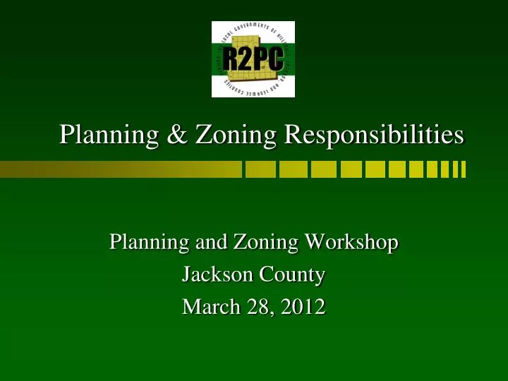PPT Planning & Zoning Responsibilities PowerPoint Presentation, free