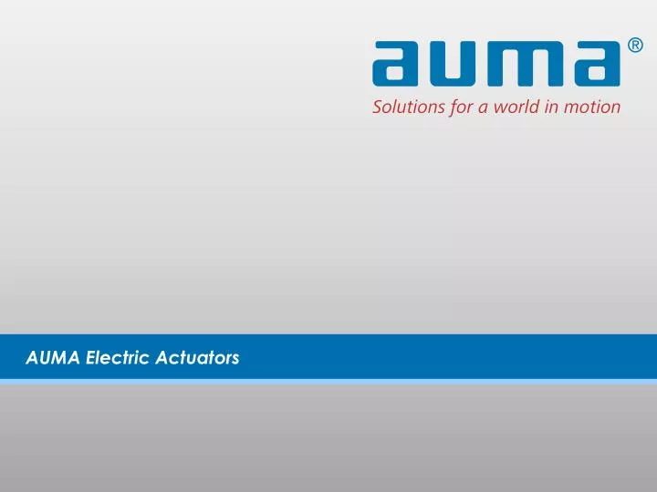 Auma Actuator Control Wiring Diagram from image1.slideserve.com