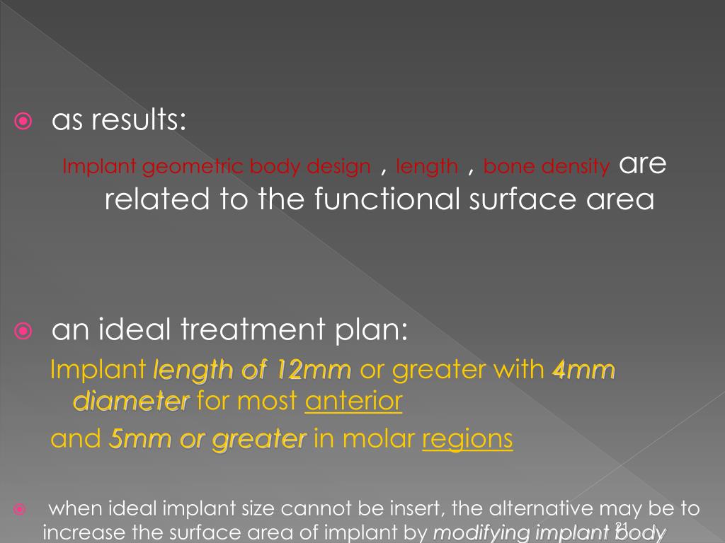PPT - Scientific rationale for dental implant design PowerPoint ...